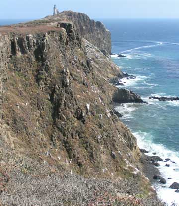 Cliffs surround all around.