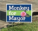 on SuperTuesday vote Monkey for Mayor!