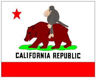 California Bear Monkey Flag
