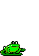 Animated Hurray! frog.
